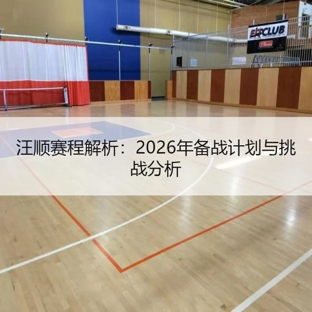 汪顺赛程解析：2026年备战计划与挑战分析
